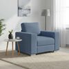 vidaXL Sofastoel Blauw 100x77x82 cm Corduroy Stof