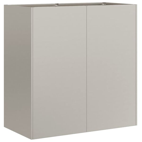 vidaXL Plantenbak roestig 80x40x80 cm weervast staal