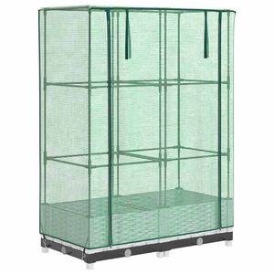 vidaXL Plantenbak verhoogd met kashoes 80x40x123 cm rattanlook
