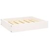 vidaXL Hondenmand 51,5x44x9 cm massief grenenhout wit