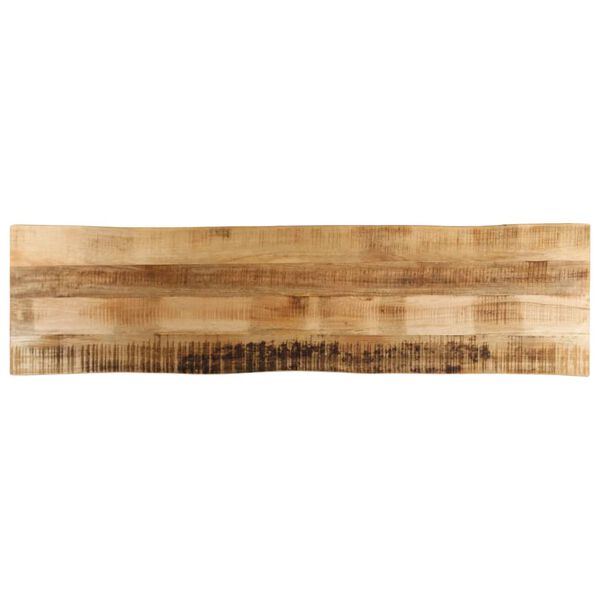 vidaXL Tafelblad met natuurlijke rand 180x40x3,8 cm massief mangohout