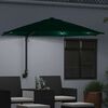 vidaXL Tuinparasol Groen 248 x 248 x 148 cm Polyester en staal
