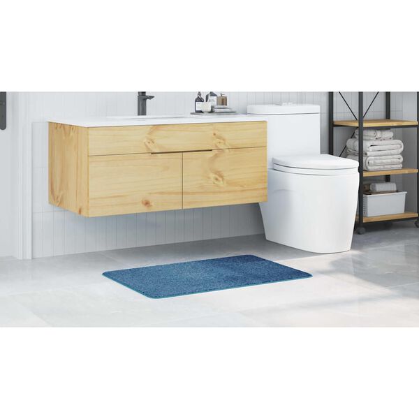 vidaXL Antislip Badmat Blauw 60 x 90 cm PP