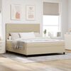 vidaXL Boxspring bed Lichtgrijs en wit. 203 x 180 x 128 cm