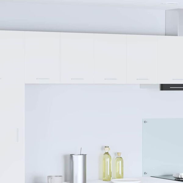 vidaXL Hangkast met opslag 2 pcs Wit 60 x 31 x 40 cm Bewerkt hout