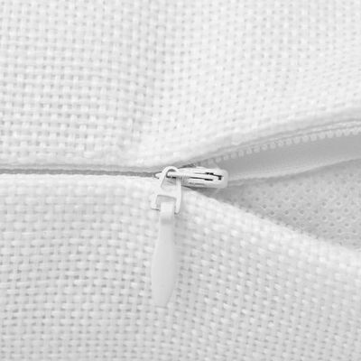 vidaXL Kussenhoezen 4 stuks linnen look wit 40x40 cm