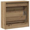 vidaXL Schoenenkast Artisan Eiken 60 x 21 x 57 cm Bewerkt hout