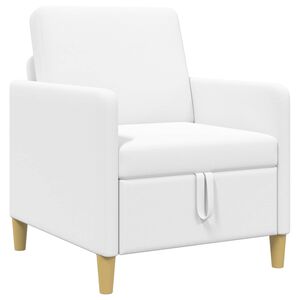 vidaXL Bank met opslag Wit 72 x 78 x 87 cm Polyester
