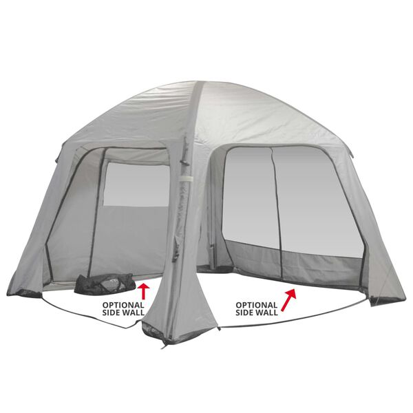 Bo-Camp Zijwand met deur en raam voor tent Air Gazebo grijs