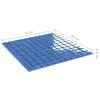 vidaXL Moza&iuml;ek Tegel 11 pcs Blauw 50 x 50 cm Glas
