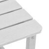 vidaXL Adirondack Zij Tafel Wit 38 x 38 x 46 cm HDPE