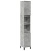 vidaXL Badkamerkast 30x30x190 cm bewerkt hout betongrijs