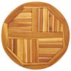vidaXL Tafelblad rond &Oslash; 60x2 cm massief acaciahout