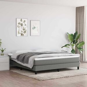vidaXL Pocketveringmatras medium 160x200x20 cm stof donkergrijs
