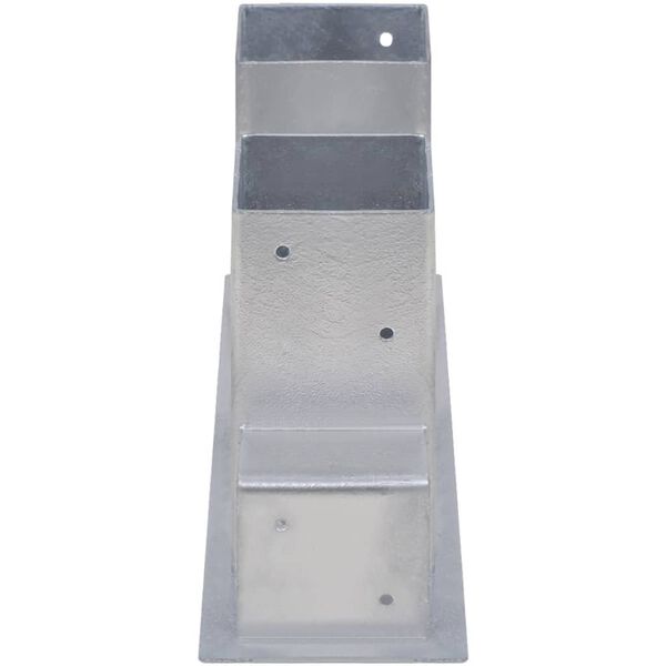 vidaXL Stapelhulpen brandhout 4 st staal zilverkleurig