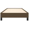 vidaXL Bedframe zonder matras 90x190 cm stof donkerbruin