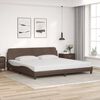 vidaXL Bedframe "Dover" kunstleer bruin 200x200 cm