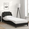 vidaXL Bedframe met LED zonder matras "Zadar" zwart 100x203 cm