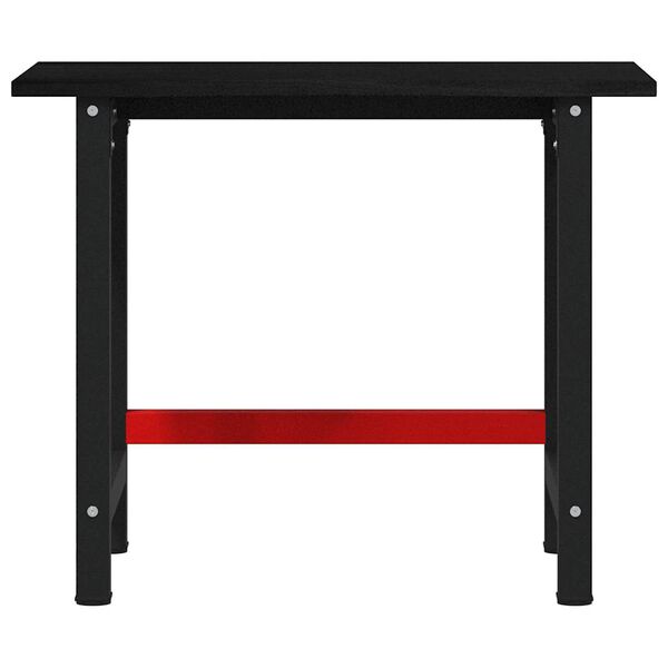 vidaXL Werkbank 100x60x81,5 cm massief eikenhout donkerbruin