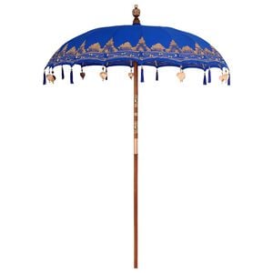 vidaXL Balinese Parasol Blauw 185 x 185 x 260 cm