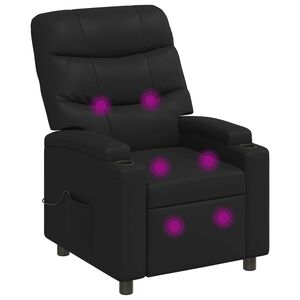 vidaXL Massage-relaxstoel Zwart 75 x 93 x 102 cm Stof