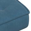vidaXL Relaxstoel met voetenbank fluweel blauw