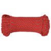 vidaXL Boottouw 5 mm 100 m polypropyleen rood