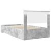 vidaXL Bedframe met hoofdeinde Beton Grijs 100 x 200 cm Bewerkt hout