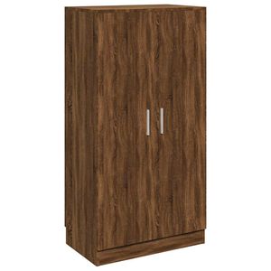 vidaXL Schoenenkast 55x35x108 cm bewerkt hout bruin eikenkleur
