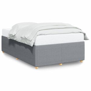 vidaXL Bedframe zonder matras 120x200 cm stof lichtgrijs