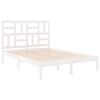 vidaXL Bedframe massief hout wit 160x200 cm