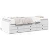 vidaXL Slaapbank met lades zonder matras 90x200 cm wit