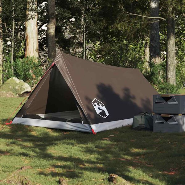 vidaXL Tent 2-persoons waterdicht bruin
