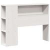 vidaXL Bed met boekenkast zonder matras grenenhout wit 90x200 cm
