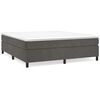 vidaXL Boxspring bed 200x200 cm fluweel donkergrijs