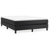 vidaXL Boxspring bed kunstleer zwart 140x200 cm