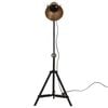 vidaXL Vloerlamp 25 W E27 35x35x65/95 cm antiek messingkleurig