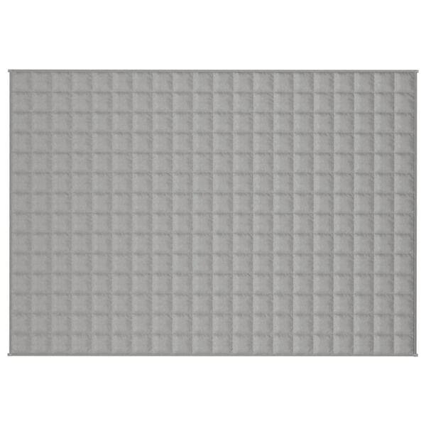 vidaXL Verzwaringsdeken 140x200 cm 6 kg stof grijs