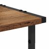 vidaXL Printerstand Oud Hout 41 x 28 x 33.5 cm Bewerkt hout