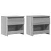 vidaXL Nachtkastjes 2 st 40x30x39 cm bewerkt hout grijs sonoma eiken
