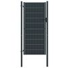vidaXL Hekpoort PVC en staal 100x124 cm antraciet