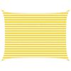 vidaXL Zonneschaduwzeil Geel en Wit 4 &times; 3 m 100% Polyester Oxford