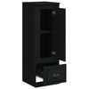 vidaXL Hoge kast 36x35,5x103,5 cm bewerkt hout zwart