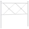 vidaXL Vervangend hoofdbord 100 cm metaal wit