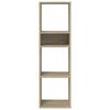 vidaXL Boekenkast 34x31x112 cm bewerkt hout sonoma eikenkleurig