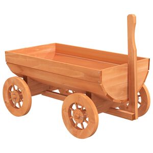 vidaXL Wagen decoratief 70x43x54 cm massief vurenhout