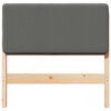 vidaXL Gestoffeerd hoofdbord Bruin en Licht Grijs 100 cm