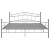 vidaXL Bedframe zonder matras metaal grijs 140x200 cm