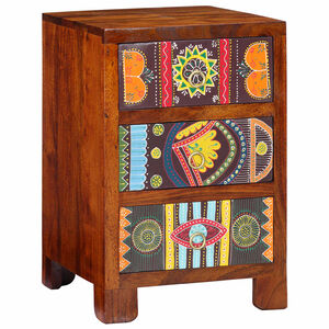 vidaXL Nachtkastje 40x40x60 cm massief acaciahout
