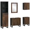 vidaXL Badkamermeubelset 5 st Wit 38 x 33 x 160 cm Bewerkt hout